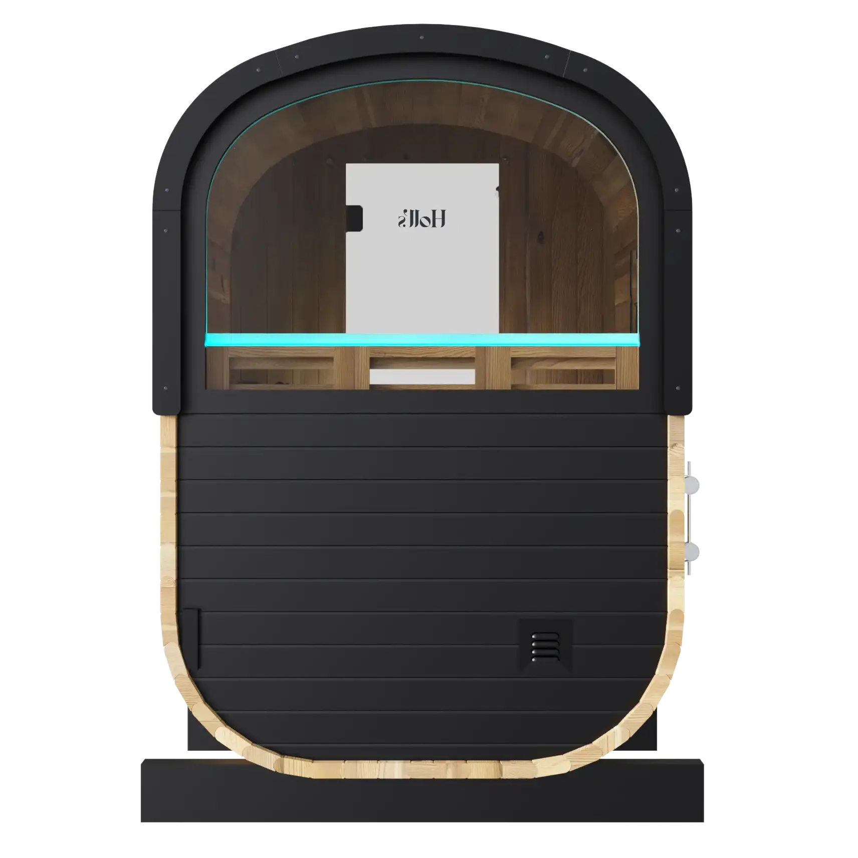 Holl's Cocoon outdoor steam sauna at ICEO