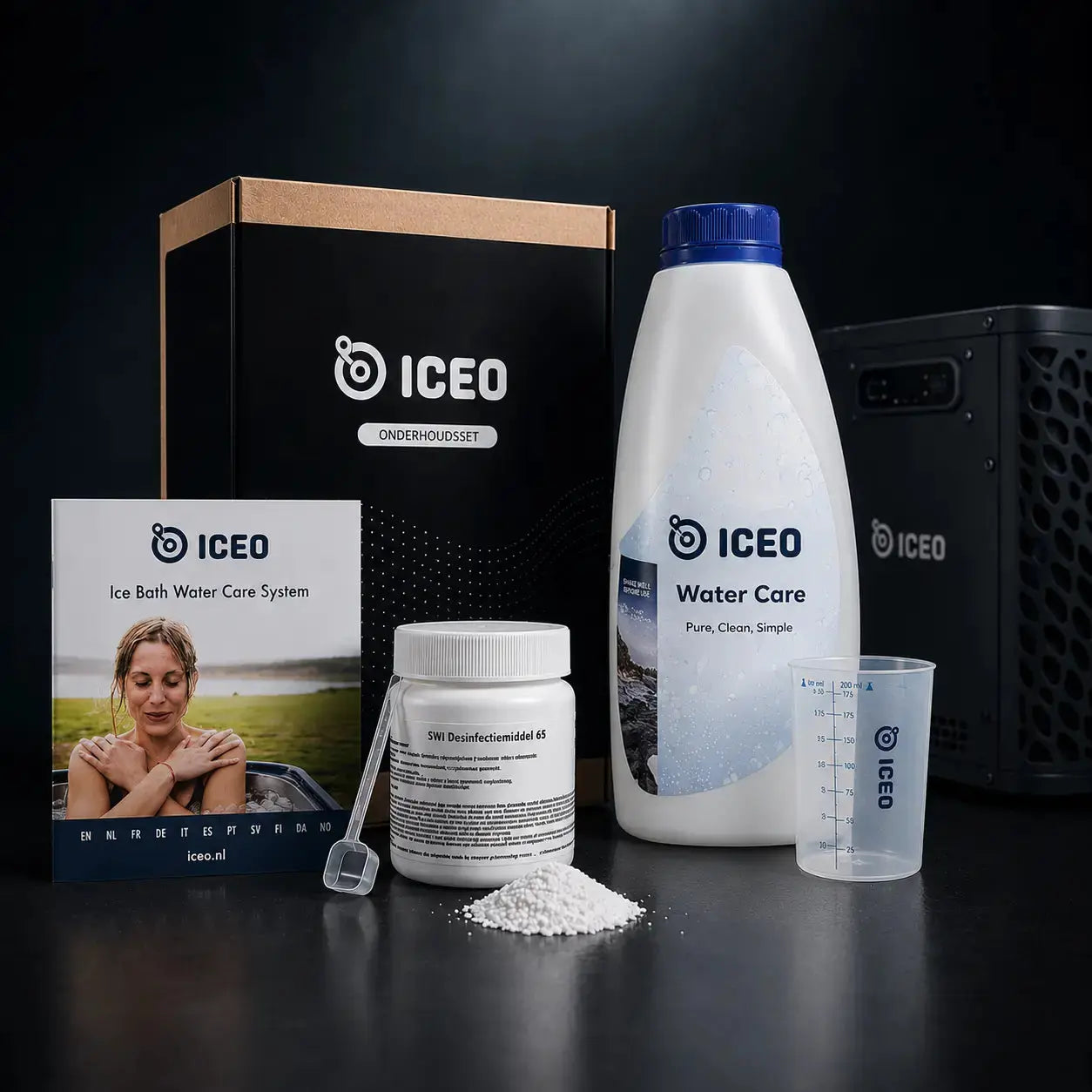 AquaFinesse Water Care Box — ijsbad reiniger & onderhoud - ICEO - Premium Recovery
