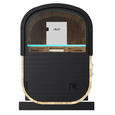 Holl's Cocoon outdoor steam sauna at ICEO