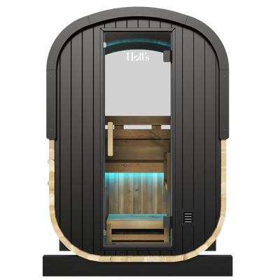 Holl's Cocoon outdoor steam sauna at ICEO